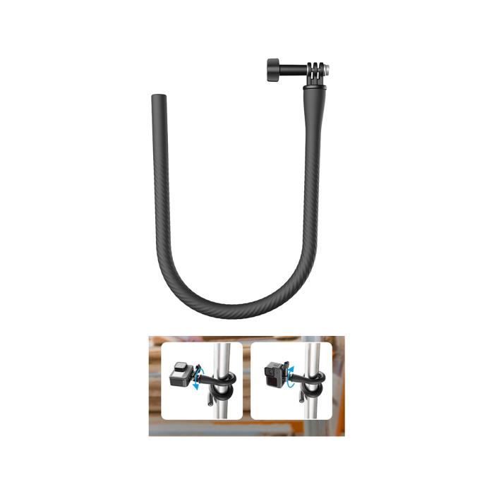 Support Réglable Pour Caméra D'action Sur Kayak - Fixation Rail Universelle En Nylon Noir