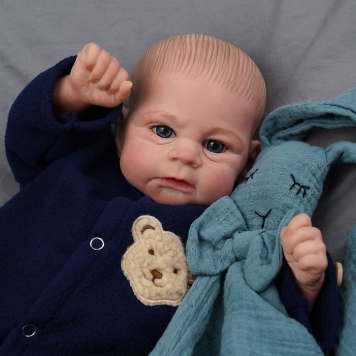 ADFO �?? poup?�e Reborn r?�aliste de 43cm pour filles, r?�aliste, b?�b?�, r?�aliste | PAINTED HAIR 