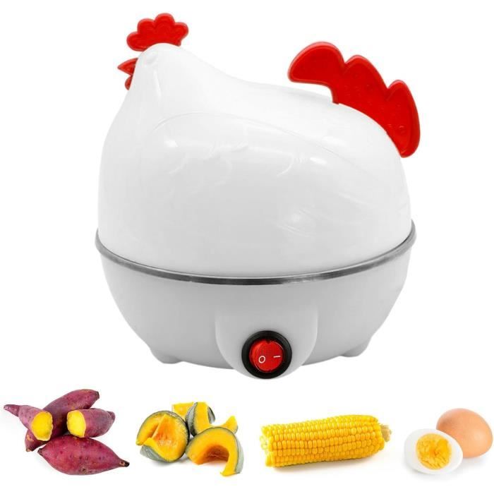 HURRISE braconnier d'oeufs Cuiseur à œufs domestique 350 W 2 couches 14