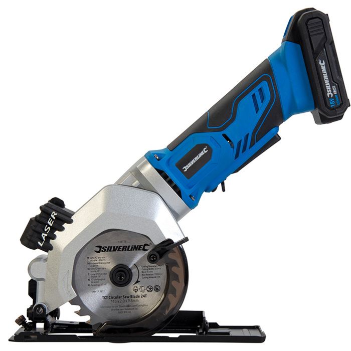 Mini scie circulaire Silverline 115mm 18V