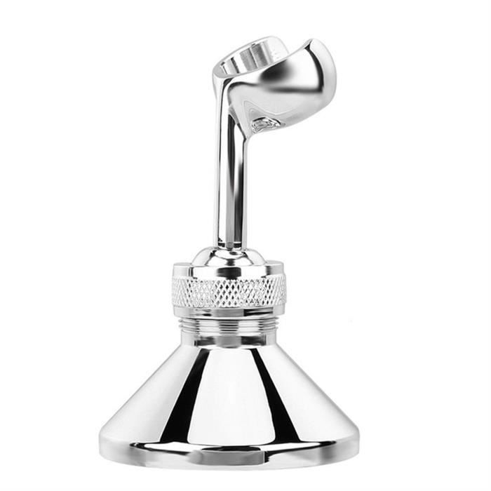 Lntyq Support Douchette Ventouse, Support De Douche à Rotation 360 °, Support De Pomme De Douche Reglable Amovible Convient Pour La Salle De Bain De Lhotel Pas Besoin De Percer Argent 85890526