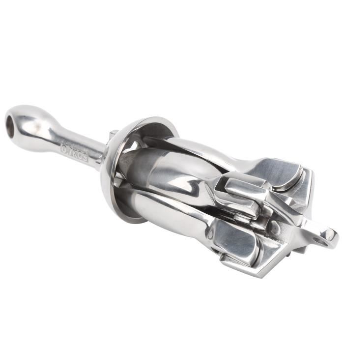 Ancre Pliante 1,5 Lb (0,7 Kg) Acier Inox 316 – Pour Kayak, Canoë, Petit Bateau – Compacte Et Portable