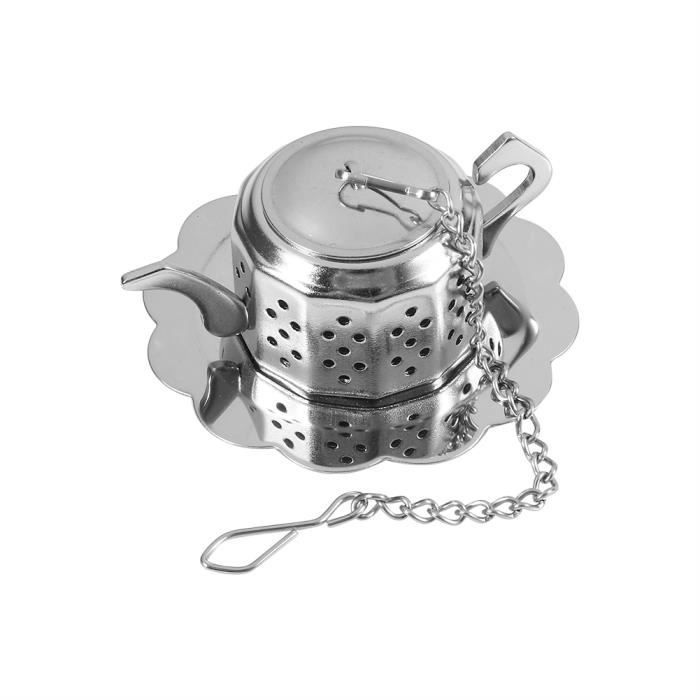 Infuseurs à Thé En Silicone Avec Feuilles Mobiles - Lot De 3 Diffuseurs Filtre Inox