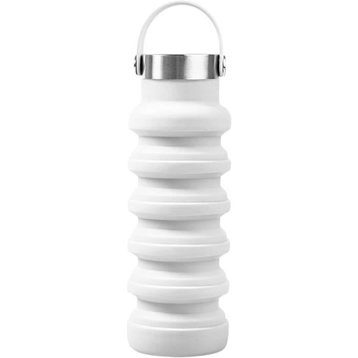Gourde Enfant Pliable En Silicone Motif Basket | 550 Ml, Sans BPA, Avec Paille Et Nettoyant | Cadeau Sportif Pour Garçons Et Filles, Idéale Pour L'école