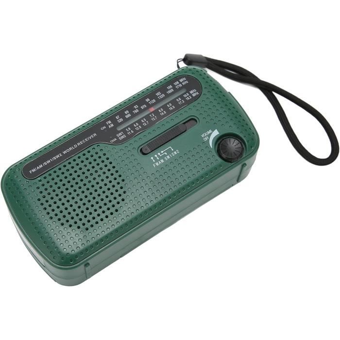 Lampe de poche LED avec radio FM, rechargeable par génération d'énergie