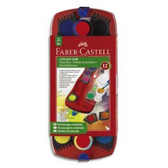 Faber-Castell 12 pastilles peinture à l'eau