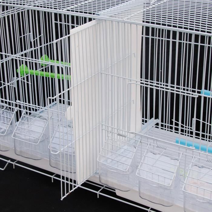 Comparer les prix de Cage - XUANYU - pour Canaris et Petits Oiseaux Exotiques, Métal Vernis blanc et Bac de Cage en Plastique