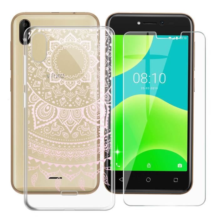 Coque TPU Transparente + Film Verre Trempé Pour Oukitel C2 (6.52 Pouces) - Protection Complète Sans Bulk