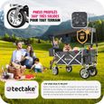 TECTAKE Chariot de jardin Chariot de transport NICO avec Roues en plastique pour faciliter le transport - Gris-1