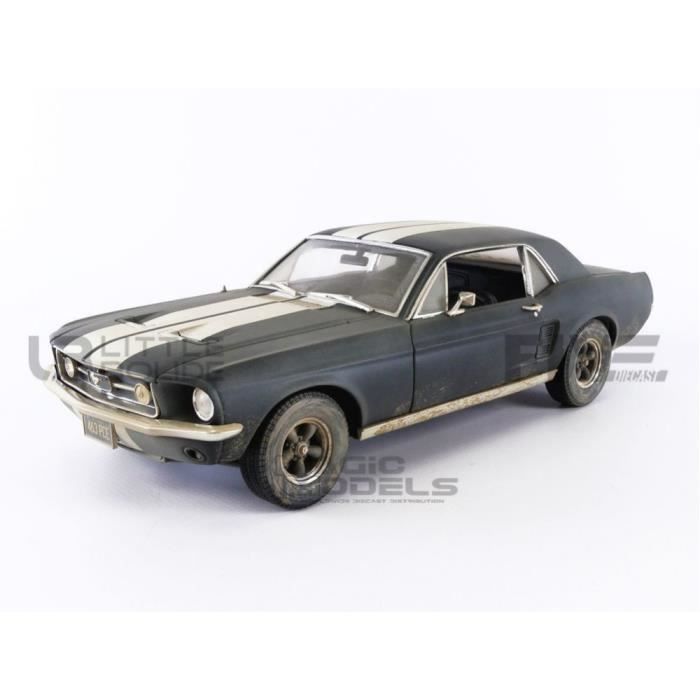 Voiture Miniature de Collection GREENLIGHT FORD Mustang Coupe Creed II Matt Black 1967