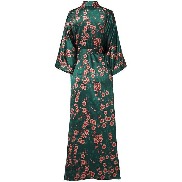 Kimono long satin femme online