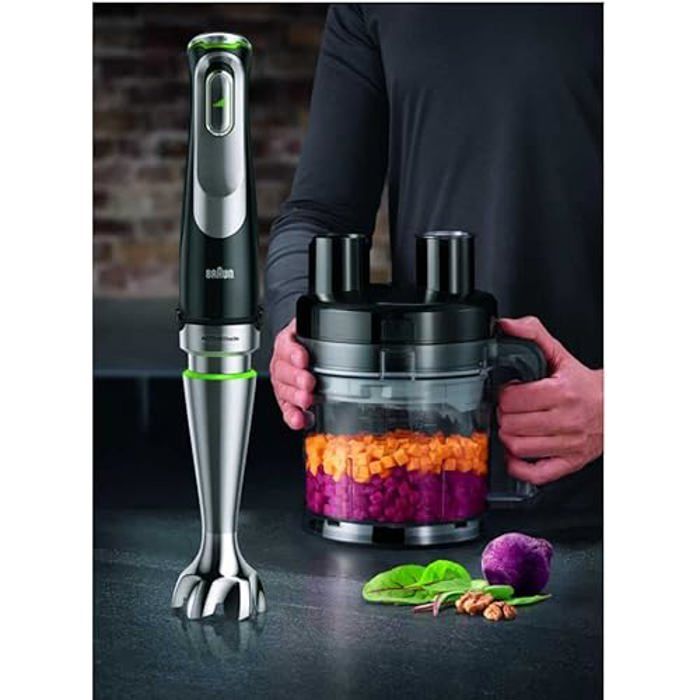 Mélangeur à purée - BRAUN - MultiQuick 9 MQ 9195XLI - 2 l - 1200 W