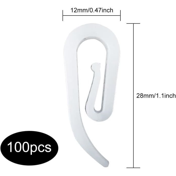 TOVOT Lot De 100 Crochets à Visser De 2,5 Cm Avec Boîte De Rangement