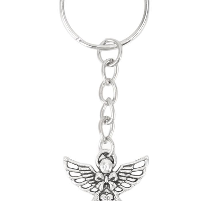Porte-clés ange gardien, 50 pièces/ensemble, breloque ange, en