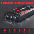 GOOLOO Booster Batterie Voiture 1500A GE1500 Jump Starter avec Pinces Sécurité Intelligentes Supersafe +Lampe LED-2