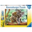 Puzzle 200 pièces XXL - Famille koala - Ravensburger - Animaux - Mixte-2