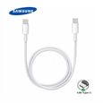 Chargeur Ultra Rapide 25W Adaptateur secteur Original Samsung + Cable USB-C USB-C pour Samsung Galaxy S23 5G 6.1" - Blanc-2