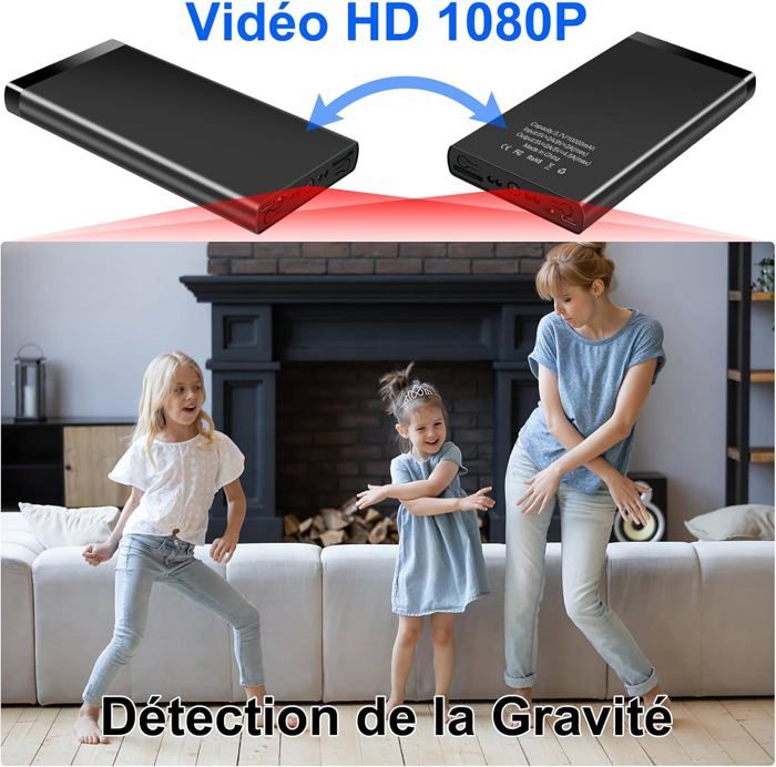 Caméra Espion WiFi Nisanmoon - Réveil + Caméra Cachée - 1080P - Vision Nuit - Détection Mouvement