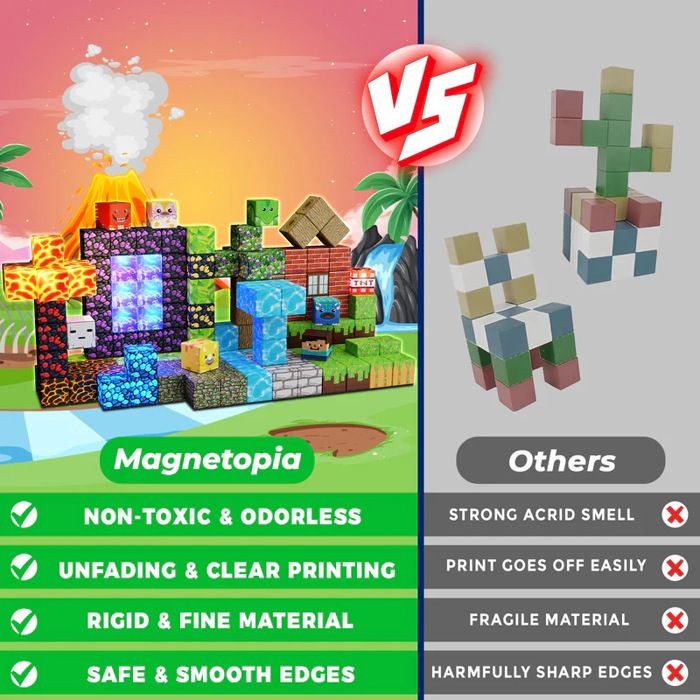 Coolzon Blocs de Construction Magnétiques,80 Pièces Ensemble de Blocs Cubes Magnétiques pour Construire de 3 à 10 Ans,Jouet Sensoriel Montessori à Empiler,Cadeau Pâques et d'anniversaire Coolzon Blocs de Construction Magnétiques,80 Pièces Ensemble de Blocs Cubes Magnétiques pour Construire de 3 à 10 Ans,Jouet Sensoriel Montessori à Empiler,Cadeau Pâques et d'anniversaire
