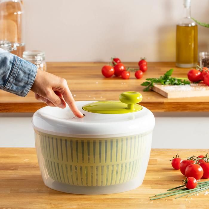 Essoreuse à Salade Moulinex Vintage – Années 70/80, Blanc Et Jaune, TBE