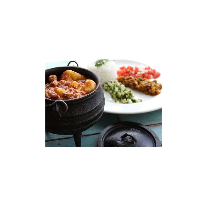 Chaudron En Fonte N7 Marmite – Déco Cuisine Française Avec Couvercle, Cuisson Au Feu