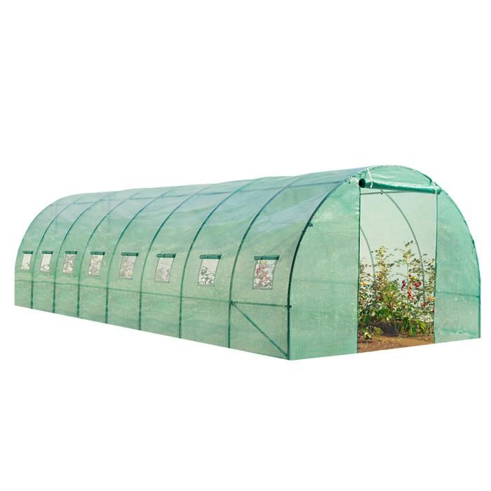 Outsunny Bâche Pour Serre, Bâche Plastique Transparente 6 X 10 M Imperm Able 311856