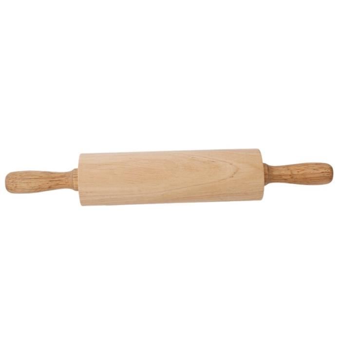 2 Rouleaux à Pâtisserie En Silicone Et Bois - Antiadhésifs, Faciles à Nettoyer