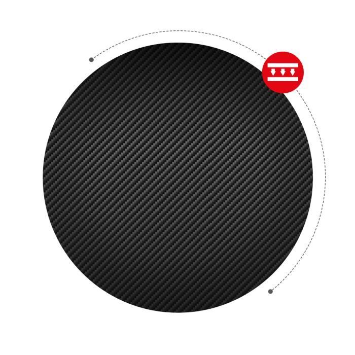Bureau Gaming Huzaro Hero 6.0 RGB - 147x112 Cm, Plateau Carbone, éclairage LED, Réglable Droite/gauche