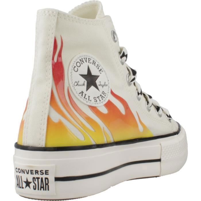 High Top Converse Haute Noir Flamme Converse Chuck Taylor All Star