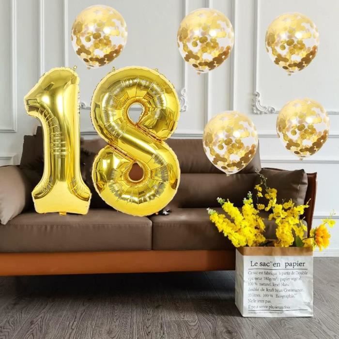 Ballon Chiffre Géant 2026 En Aluminium – Décoration Fête, Anniversaire, Mariage, Graduation, Flotte Longtemps - 7