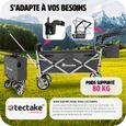 TECTAKE Chariot de jardin Chariot de transport NICO avec Roues en plastique pour faciliter le transport - Gris-3