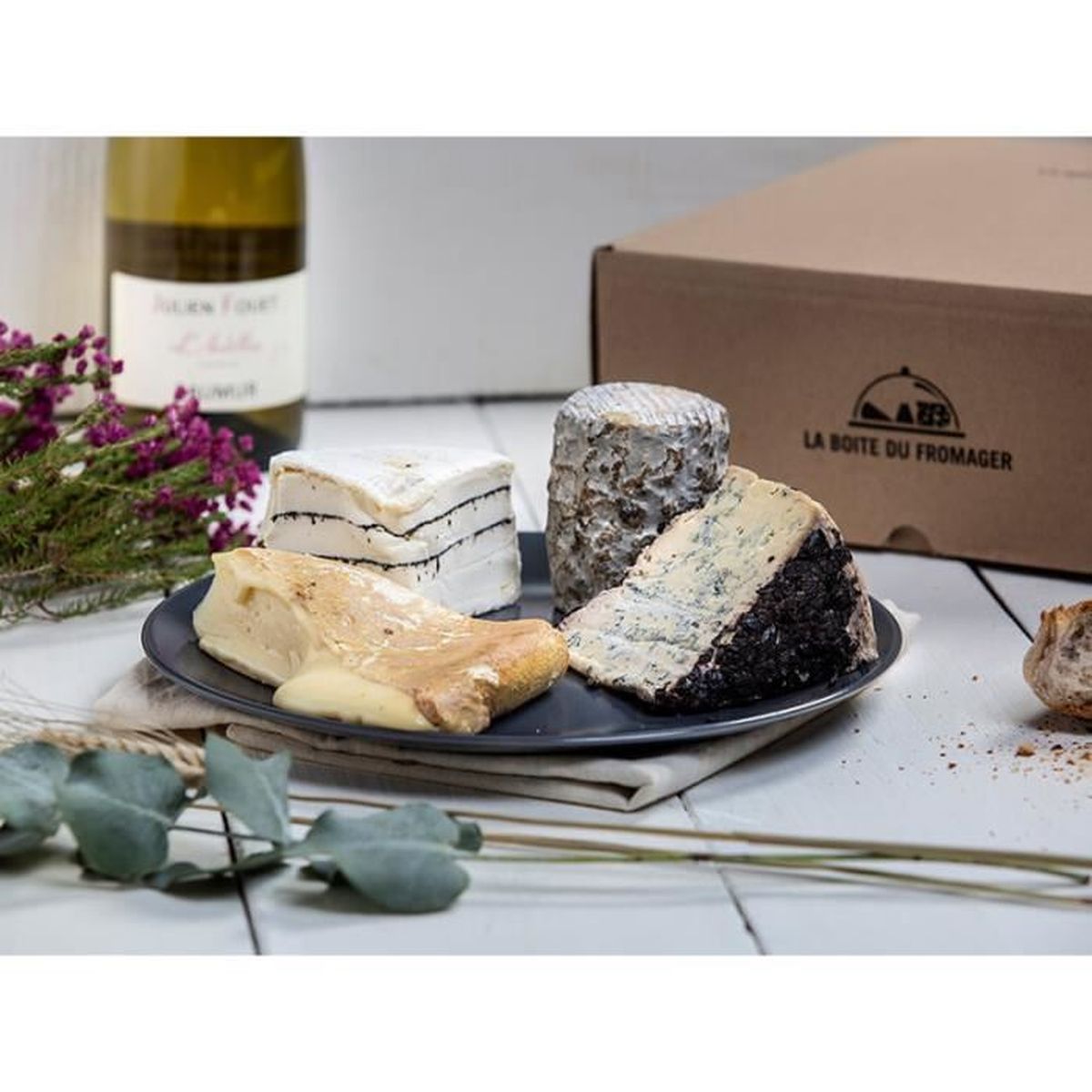 Smartbox Box Fromage Fermier Et Vin A Deguster Chez Soi Coffret Cadeau Cdiscount Au Quotidien