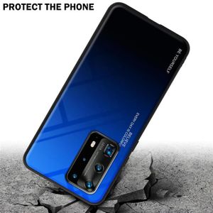 Coque Silicone Huawei P40 Pro - Bleu Méditerranée - Protection Optique - Neuf