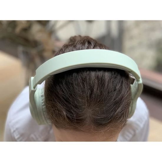 Casque audio Merlin vert amande - spécial petites oreilles