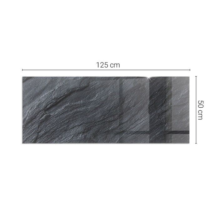 Plaque protection sol devant cheminée motif roche 125x50 Tulup — free download