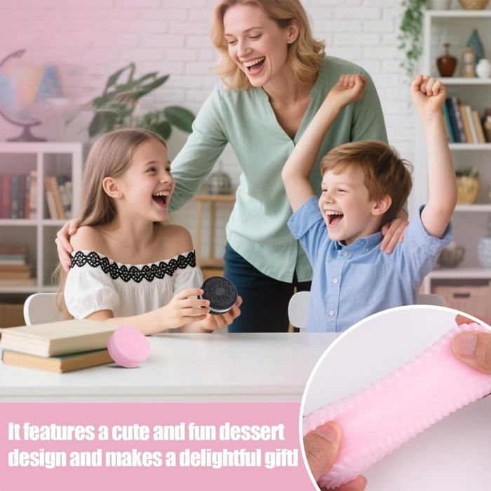 Jouet Décompression Bureau EOAMGO Lot De 4 Jouets Anti-stress à Presser - Taba Squishy - Jouet Anti-stress - Ultra Doux - Jouet Anti-stress Jouet Relaxant Stress Anxiété