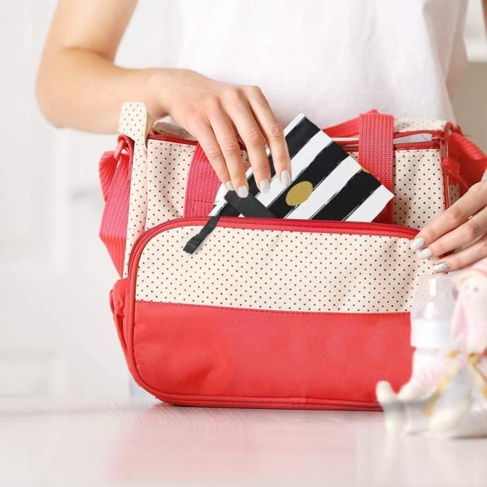 Paillettes d or sur bande de sac langer noir blanc bande Voyage