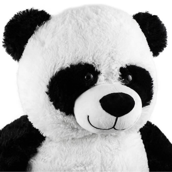 BRUBAKER Peluche géante XXL - Panda Nounours - 100 cm - Cœur en