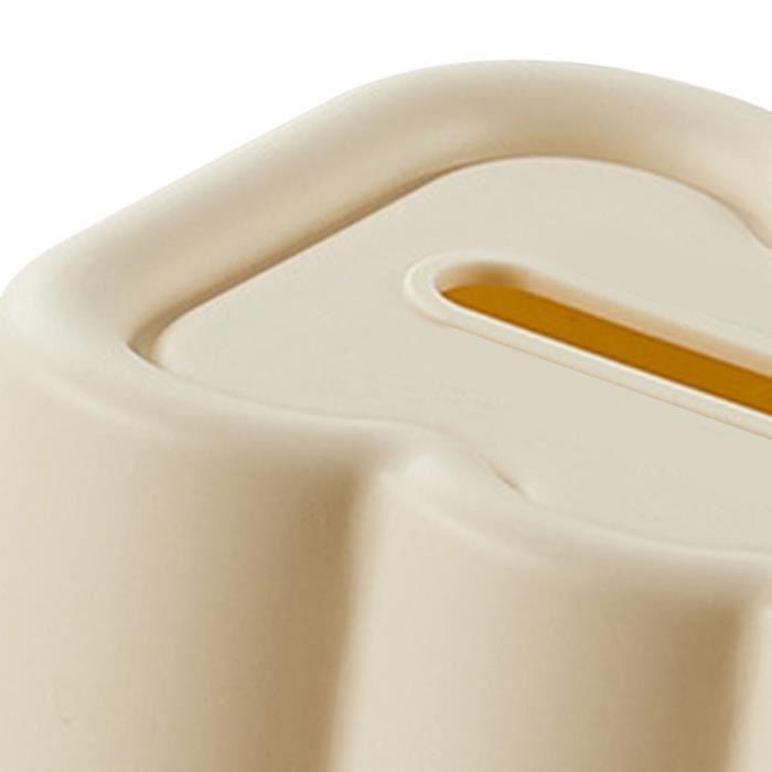 Boîte à Mouchoirs Design Original – Forme De Bloc De Construction – À Poser Ou à Fixer – Jaune Vif