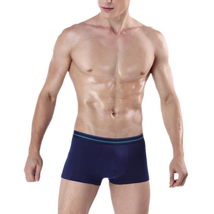 UNCO caleçon homme coton, sous-vêtement homme multicolore lot de 6,  confortable et doux - AliExpress