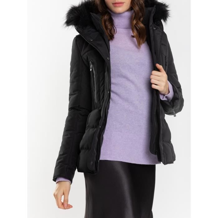 White Goose Parka poix femme noir Noir Cdiscount Pret a Porter