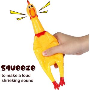 Gejoy Lot de 15 jouets fantaisie en caoutchouc en forme de poulet qui crie le bruit qui couine et crie le poulet, gadget fantaisie pour chiens et Gejoy Lot de 15 jouets fantaisie en caoutchouc en forme de poulet qui crie le bruit qui couine et crie le poulet, gadget fantaisie pour chiens et