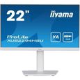 Ecran PC - IIYAMA ProLite XUB2294HSU-W2 - 21.5" FHD - Dalle VA - 1 ms - 75Hz - HDMI  / DisplayPort / USB - Pied réglable en hauteur-0