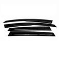 Déflecteurs De Vent Pluie D'air pour Peugeot 301 2012-2021 4 pcs en Acryl noir-0
