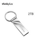 AIHONTAI 2 To argent-Thinkplus clé de mémoire USB 3.0 disque flash en métal 2 To 1 To 512GB Conception de lecteur flas