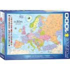Puzzle - EUROGRAPHICS - Carte d'Europe - 1000 pièces - Adulte - Voyage et cartes