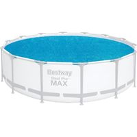Bâche solaire pour piscine ronde Bestway Solar - PVC - diamètre 427 cm - 150 g/m² - Bleu
