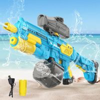 Pistolet à eau électrique jouets pour Enfants,Portée de 32 Pieds avec Grande Capacité
