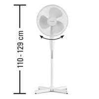 Ventilateur sur pied blanc hauteur réglable TVE 16 - NOTRE SELECTION - 11/3050B