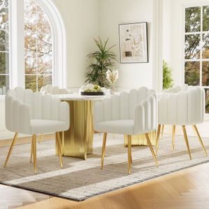 Fauteuil avec repose-pieds velours vert et métal doré Illem